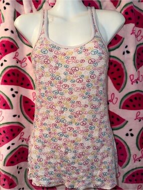 ☮️ Mossimo Supply Co. Tank Top with Multi-Color Peace Signs